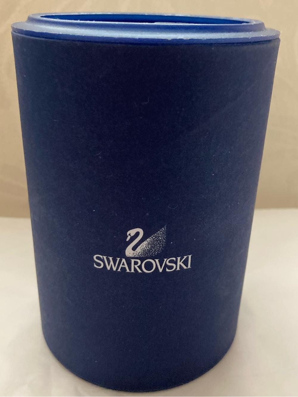 Swarovski EMPTY Cylindrical box with Swan Logo